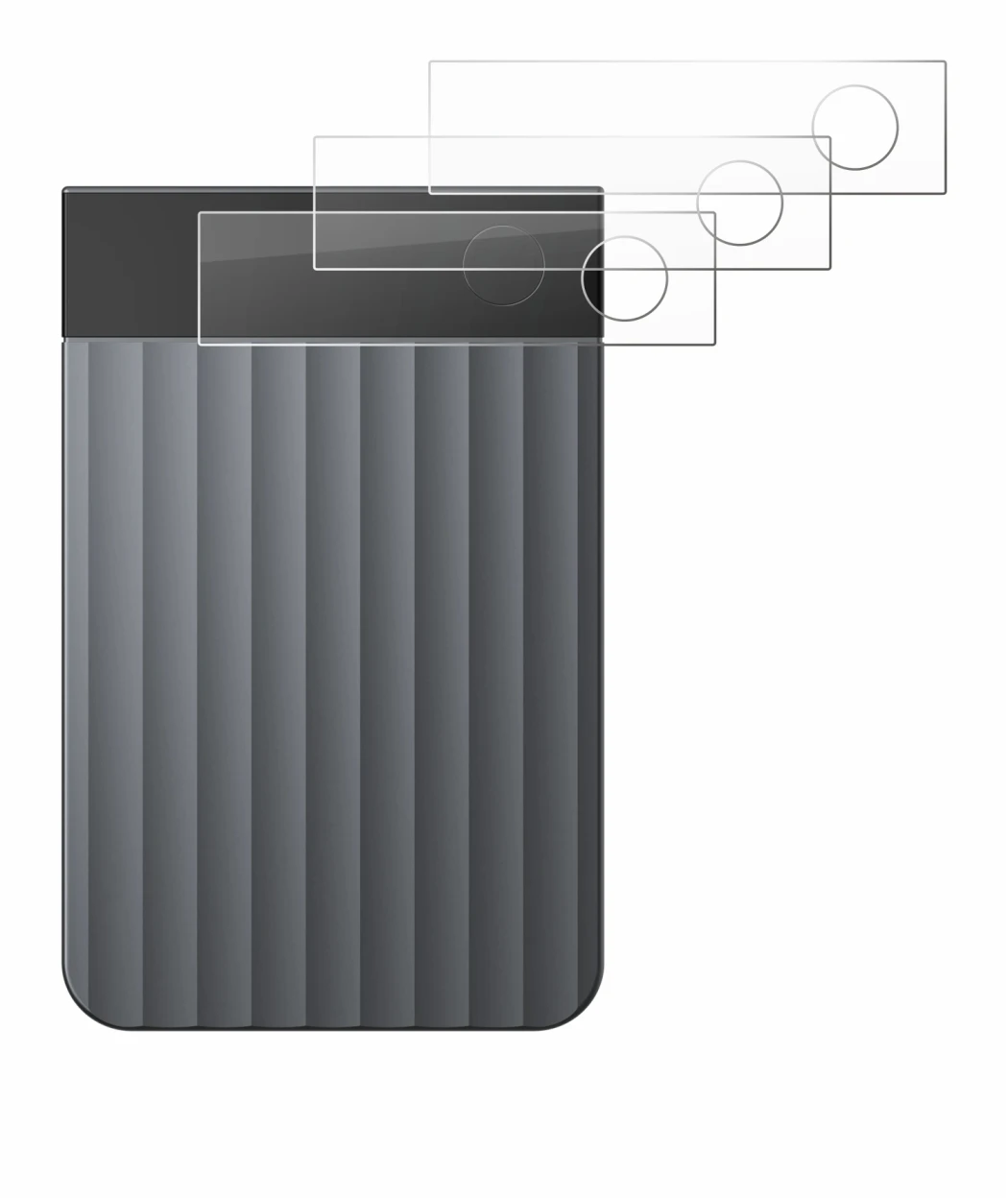 Imagen del dispositivo PLAUD Note Pro con una amplia variedad de protectores de pantalla.