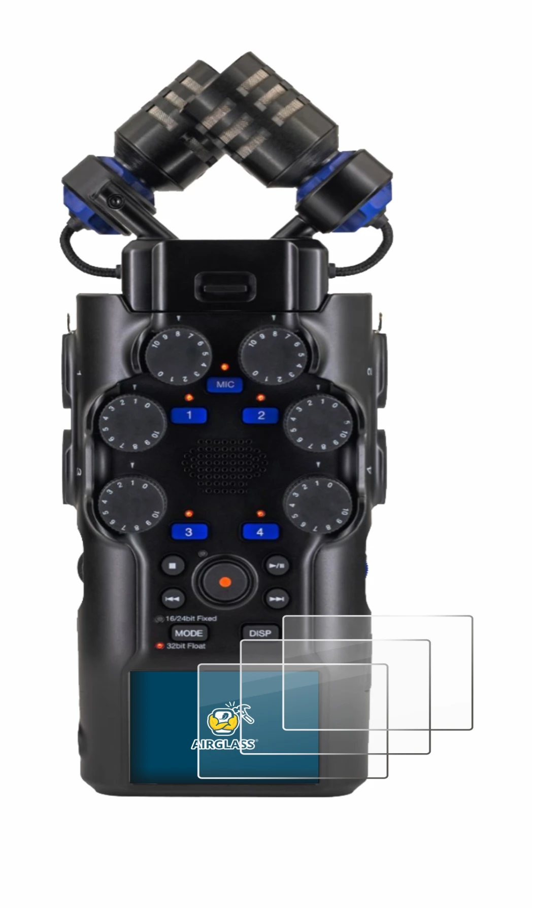 Imagen del dispositivo Zoom H6 studio con una amplia variedad de protectores de pantalla.