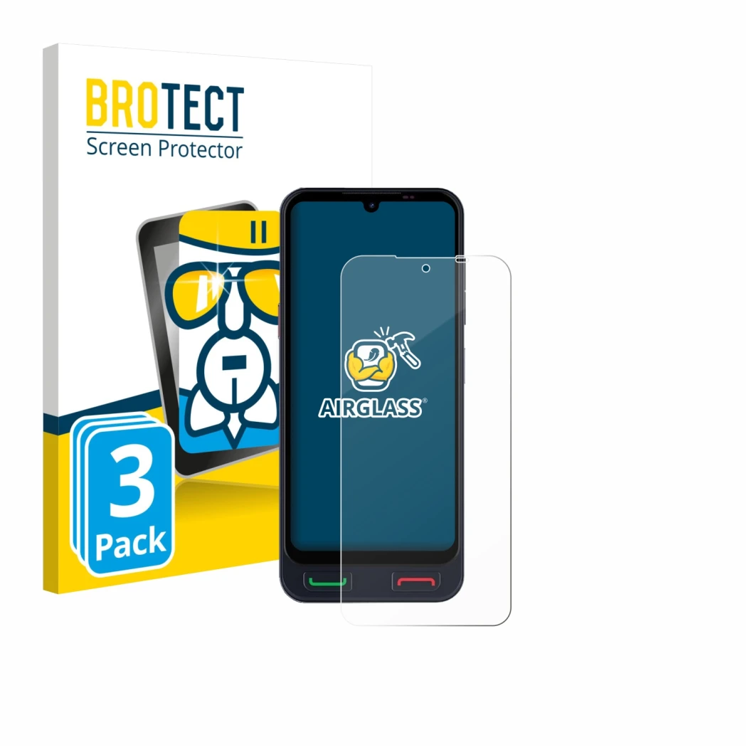 Parte frontal de un envase de producto con el logotipo de la marca BROTECT. Al lado se muestra el dispositivo SPC Zeus 2 Pro c