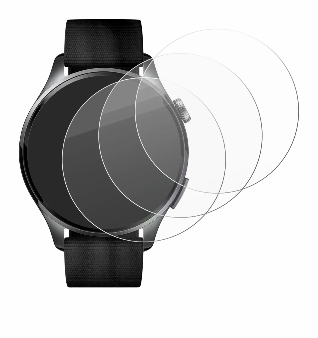 Imagen del dispositivo Xiaomi Watch 5 (47 mm) con una amplia variedad de protectores de pantalla.