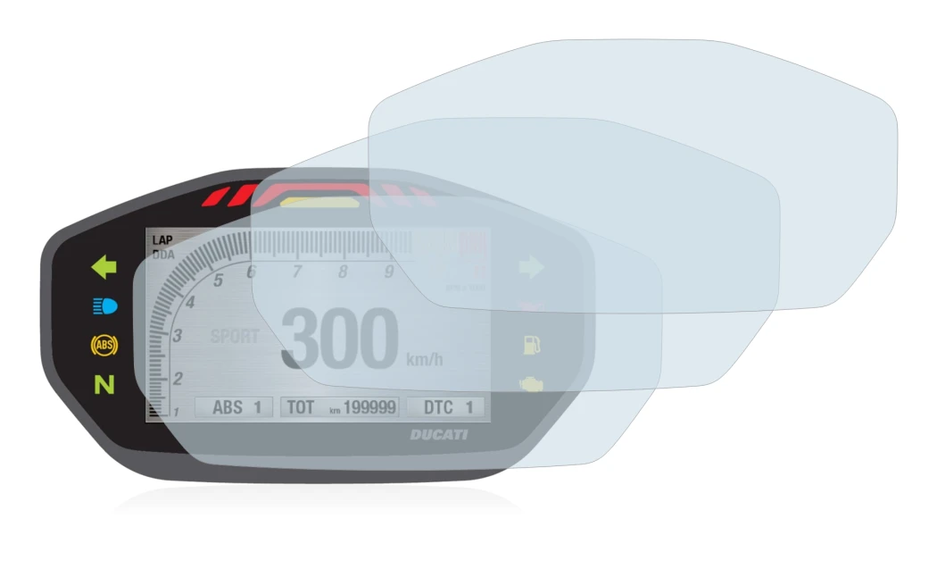 Imagen del dispositivo Ducati Monster 1200 Colour-TFT-Display con una amplia variedad de protectores de pantalla.