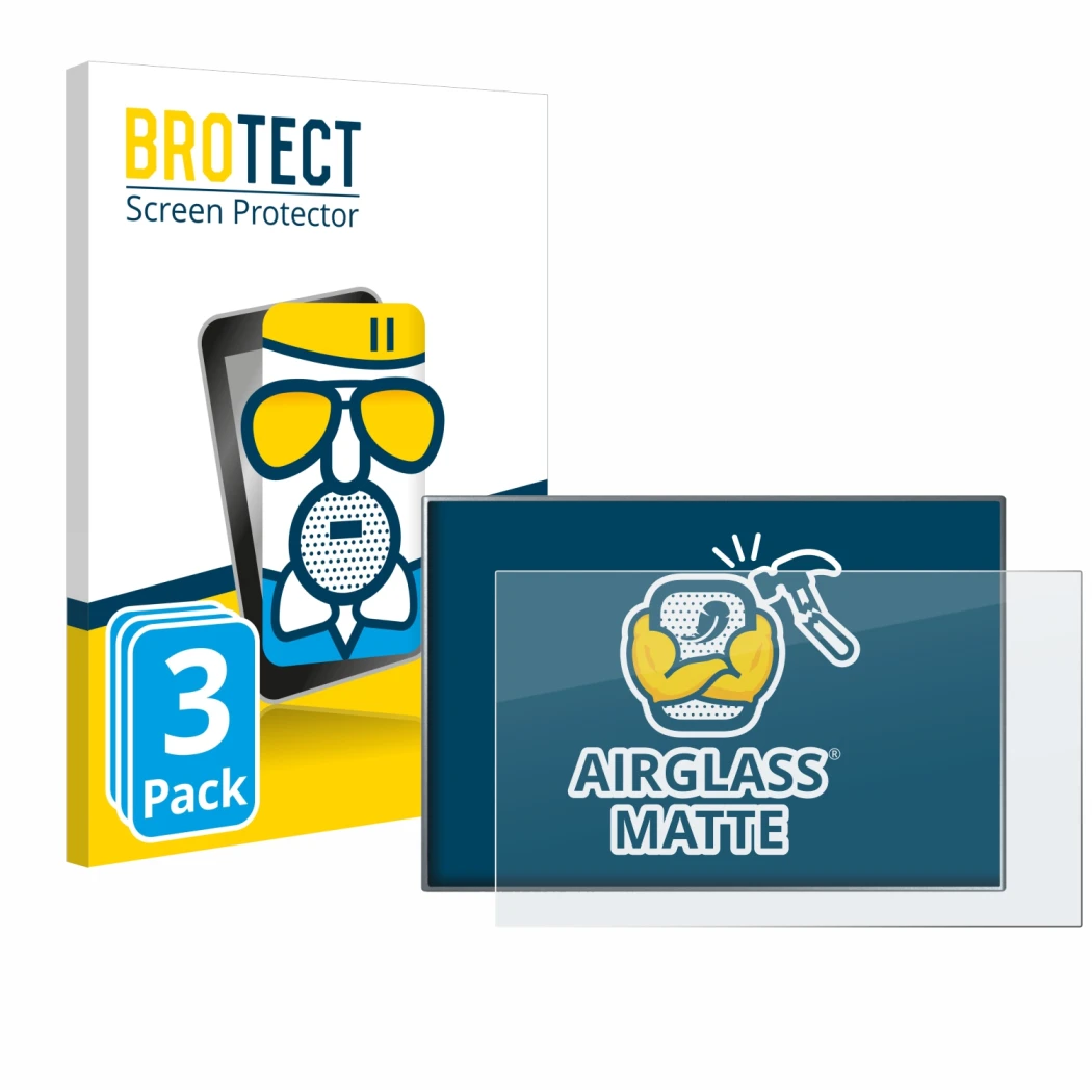 Parte frontal de un envase de producto con el logotipo de la marca BROTECT. Al lado se muestra el dispositivo Siemens Simatic