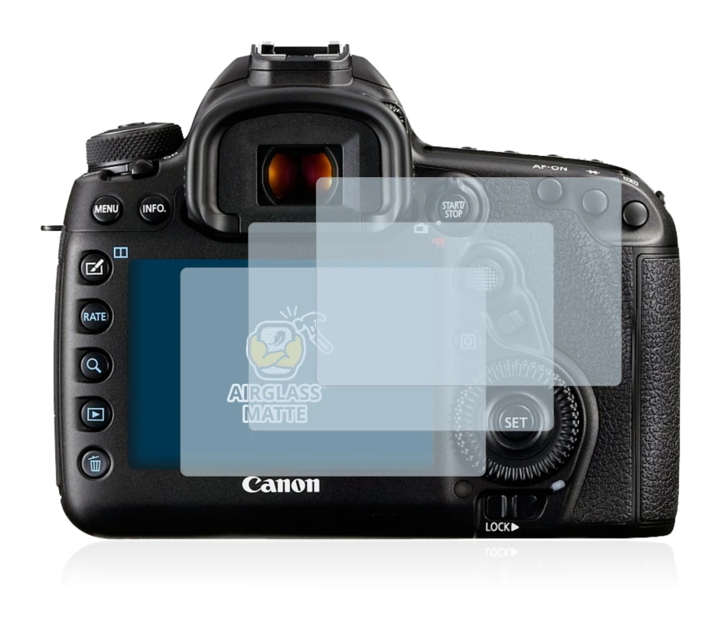Imagen del dispositivo Canon EOS 5D Mark IV con una amplia variedad de protectores de pantalla.