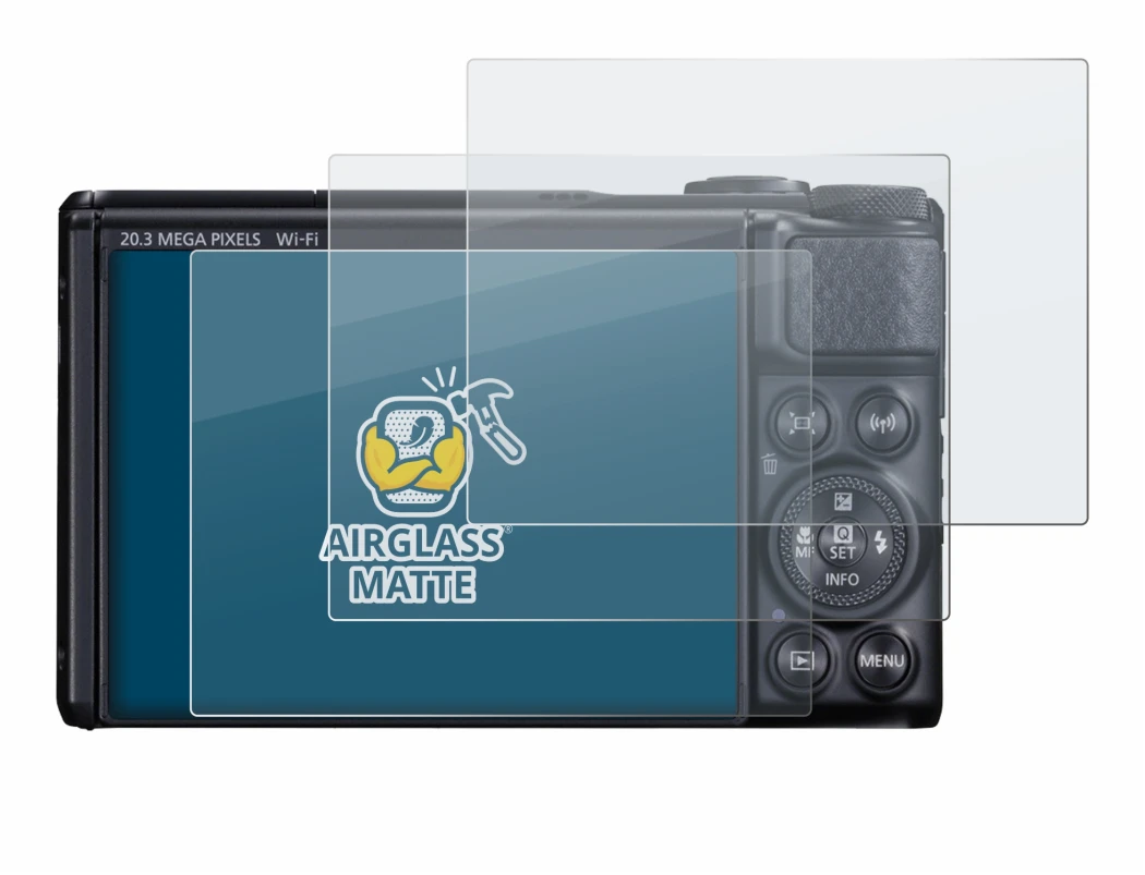 Imagen del dispositivo Canon PowerShot SX740 HS con una amplia variedad de protectores de pantalla.