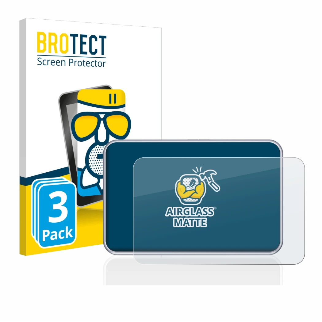 Parte frontal de un envase de producto con el logotipo de la marca BROTECT. Al lado se muestra el dispositivo Tandem diabetes 