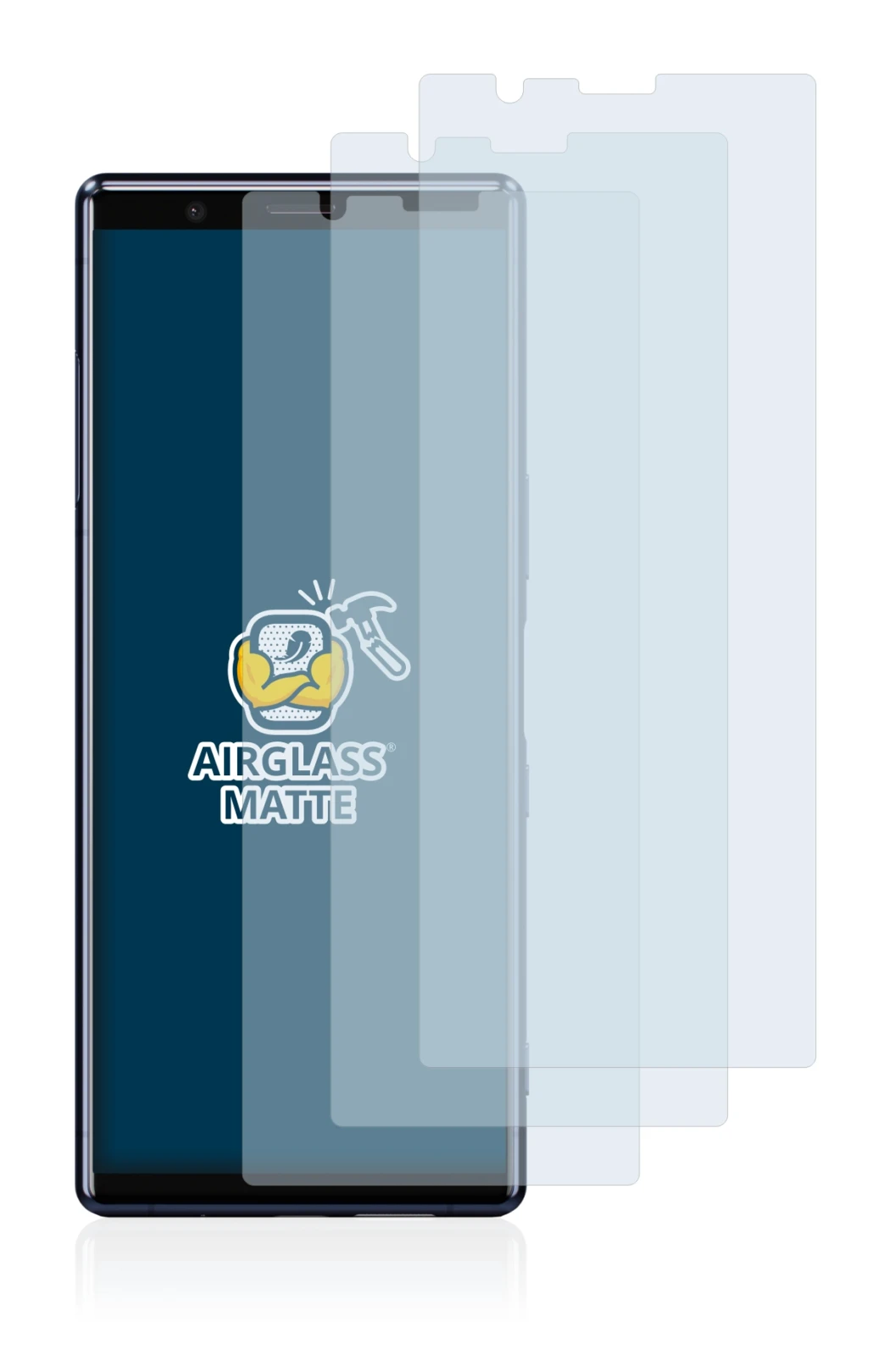 Imagen del dispositivo Sony Xperia 5 con una amplia variedad de protectores de pantalla.