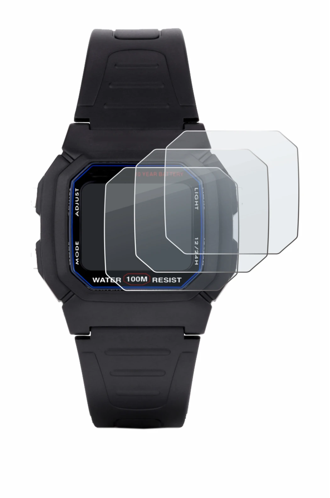 Imagen del dispositivo Casio W-800H-1AVES con una amplia variedad de protectores de pantalla.
