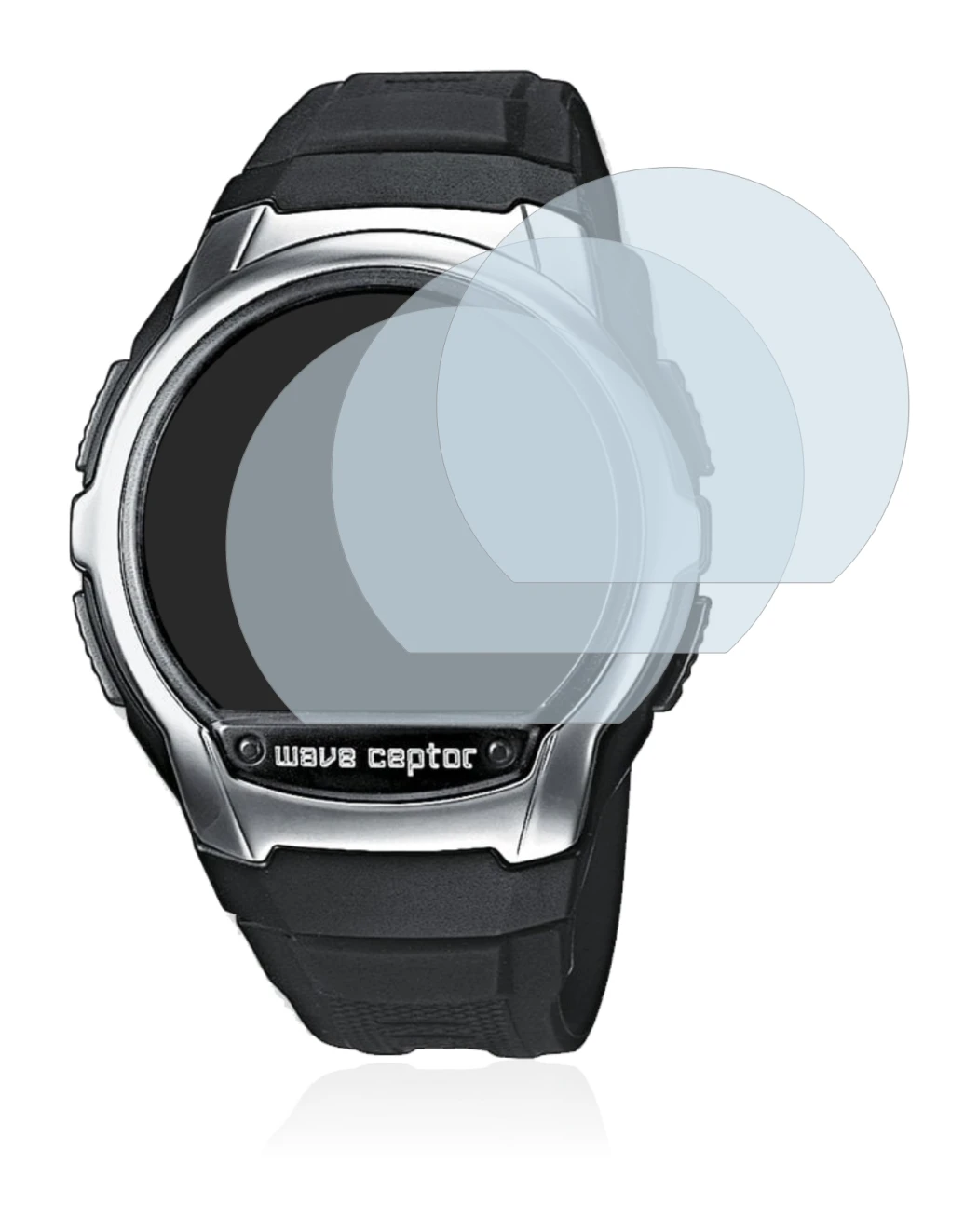 Imagen del dispositivo Casio Wave Ceptor WV-58 con una amplia variedad de protectores de pantalla.