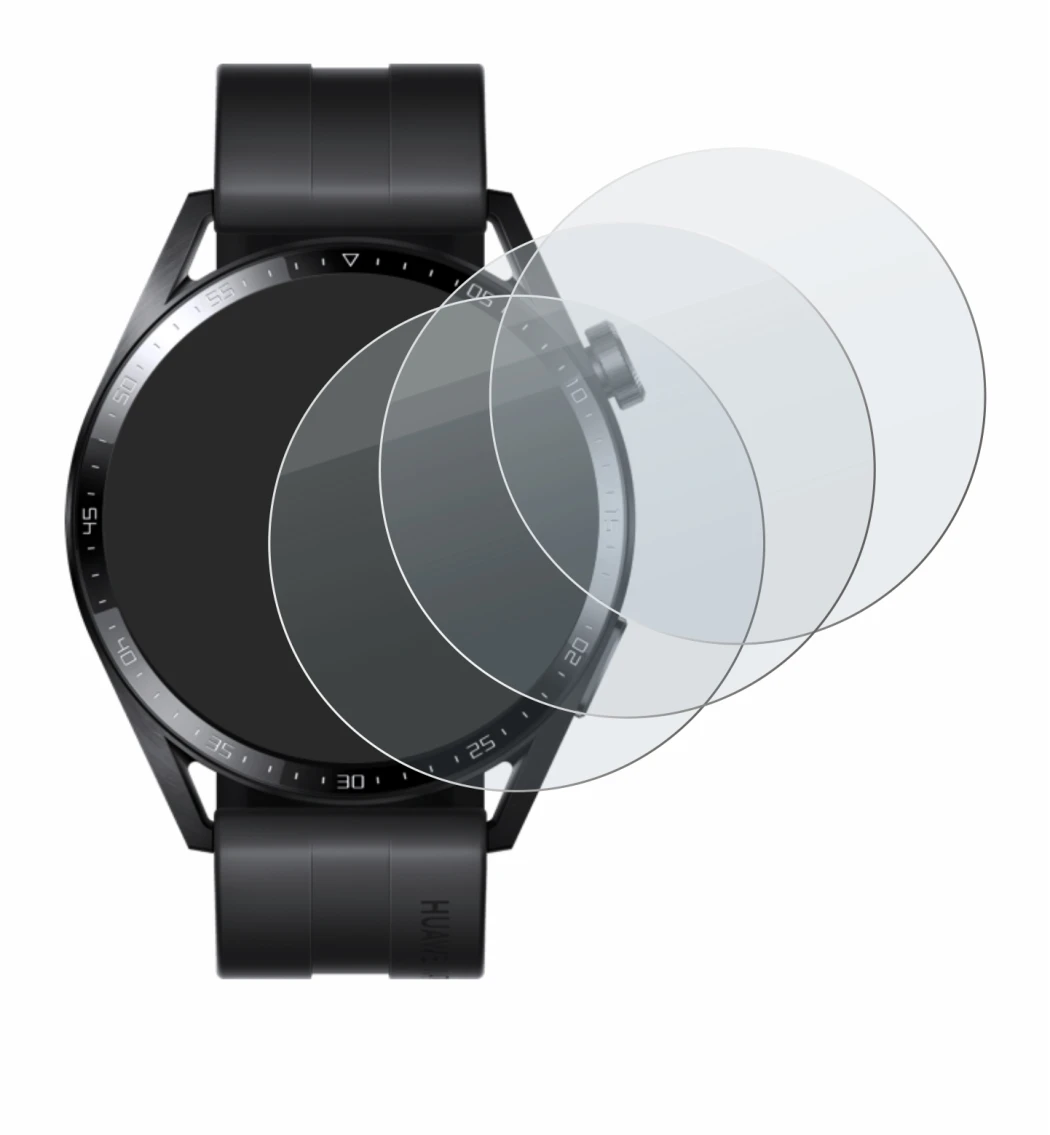 Imagen del dispositivo Huawei Watch GT 3 (46 mm) con una amplia variedad de protectores de pantalla.