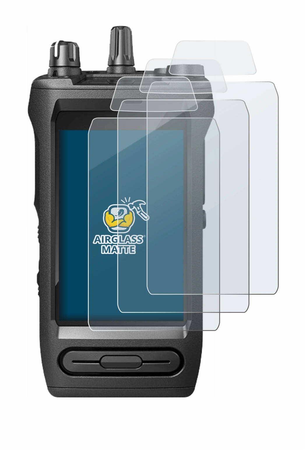 Imagen del dispositivo Motorola Mototrbo Ion con una amplia variedad de protectores de pantalla.