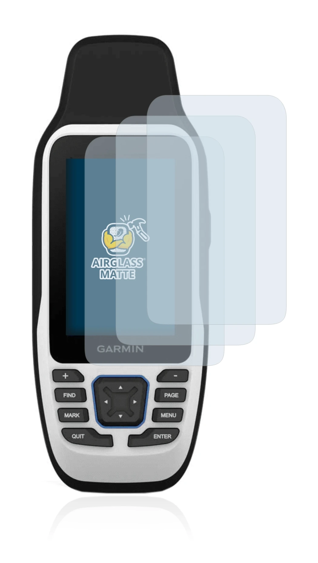 Imagen del dispositivo Garmin GPSMAP 79s con una amplia variedad de protectores de pantalla.