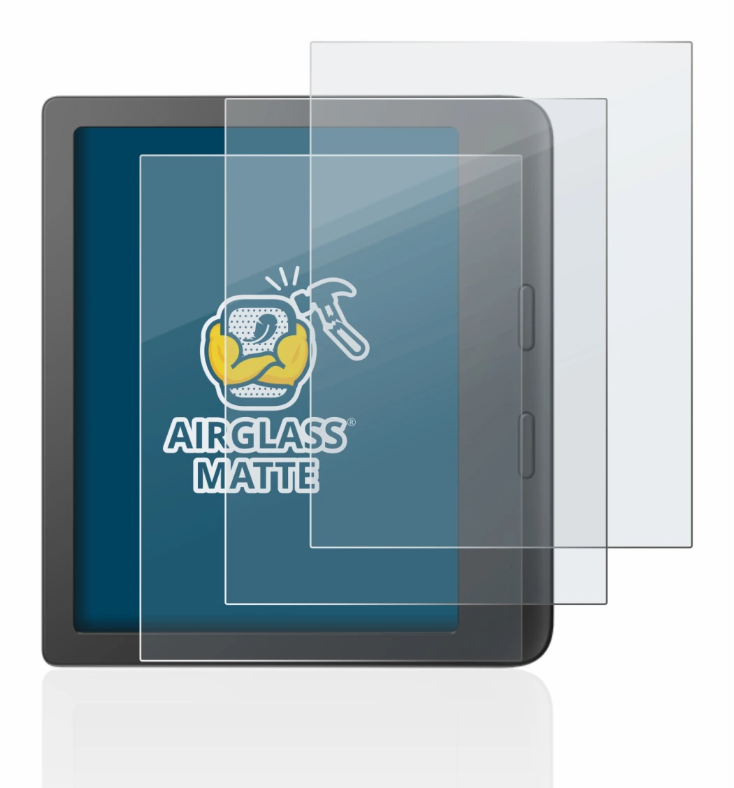 Imagen del dispositivo Tolino Vision 6 con una amplia variedad de protectores de pantalla.