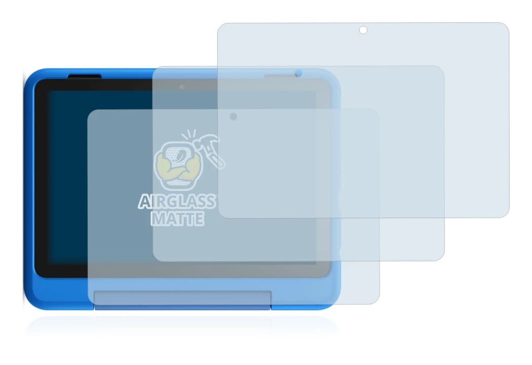 Imagen del dispositivo Amazon Fire HD 8 Kids Pro Edition 2021 (10a Gen.) con una amplia variedad de protectores de pantalla.