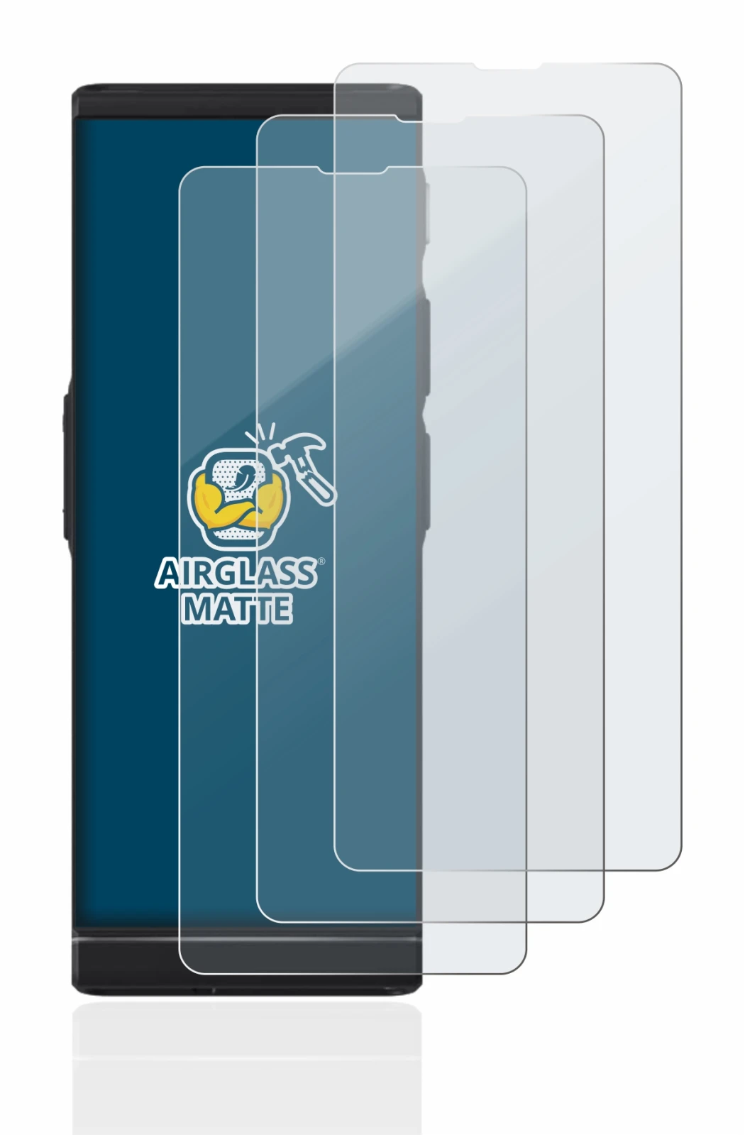 Imagen del dispositivo Vasco Translator V4 con una amplia variedad de protectores de pantalla.