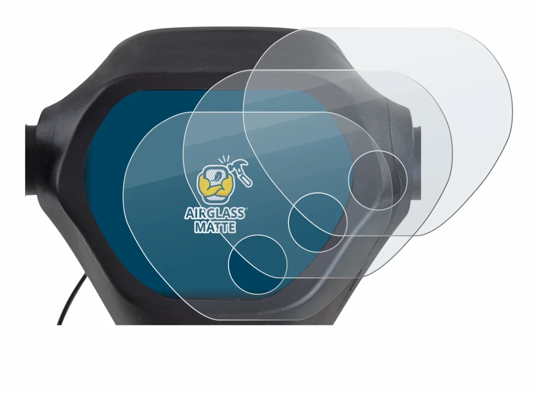 Imagen del dispositivo Epowerfun ePF-2 con una amplia variedad de protectores de pantalla.