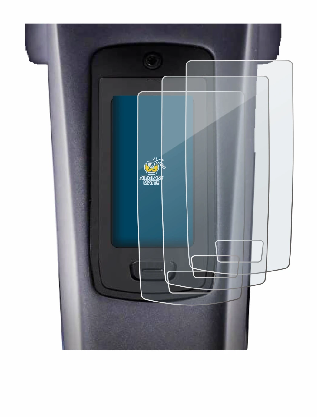Imagen del dispositivo TQ HPR50 E-Bike System con una amplia variedad de protectores de pantalla.