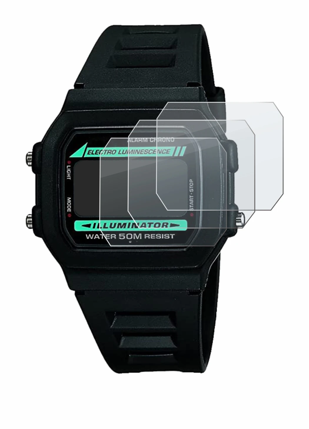 Imagen del dispositivo Casio W-86-1VQES con una amplia variedad de protectores de pantalla.