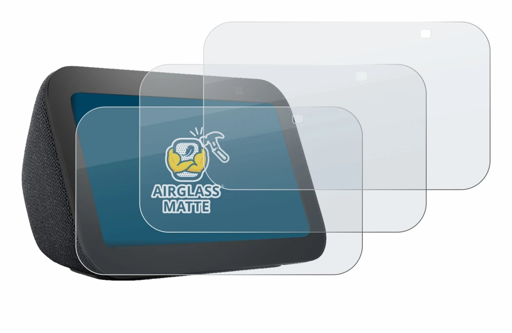 Imagen del dispositivo Amazon Echo Show 5 (3a Gen.) con una amplia variedad de protectores de pantalla.