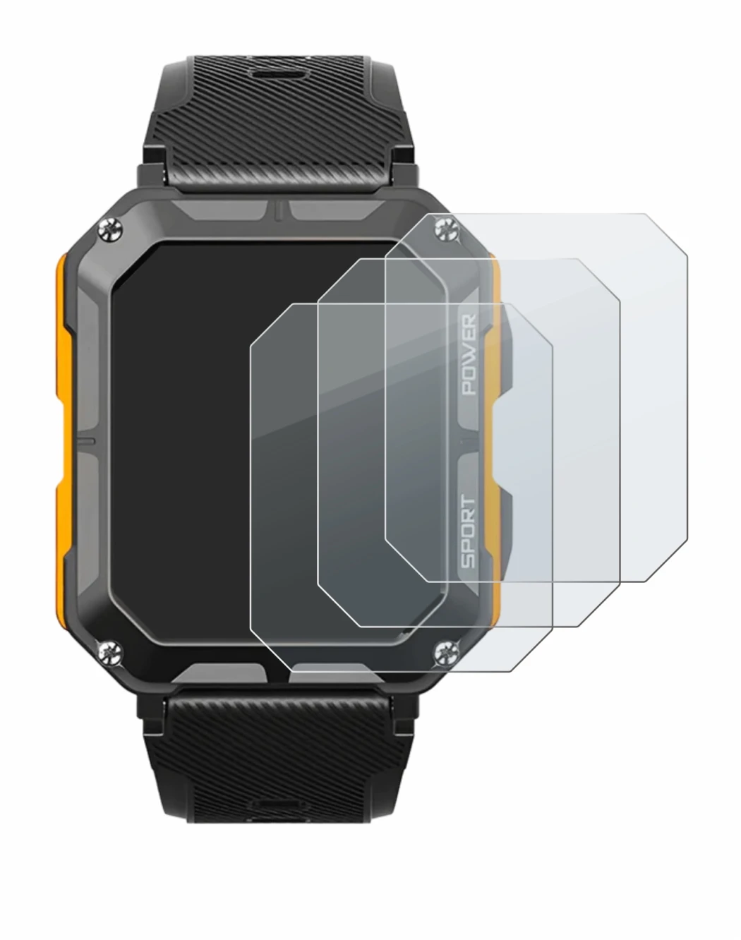 Imagen del dispositivo Njord Gear The Indestructible Smartwatch con una amplia variedad de protectores de pantalla.