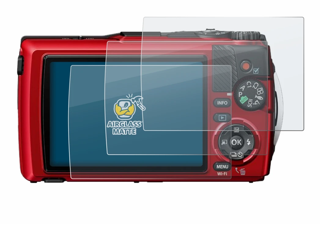 Imagen del dispositivo Olympus OM System Tough TG-7 con una amplia variedad de protectores de pantalla.