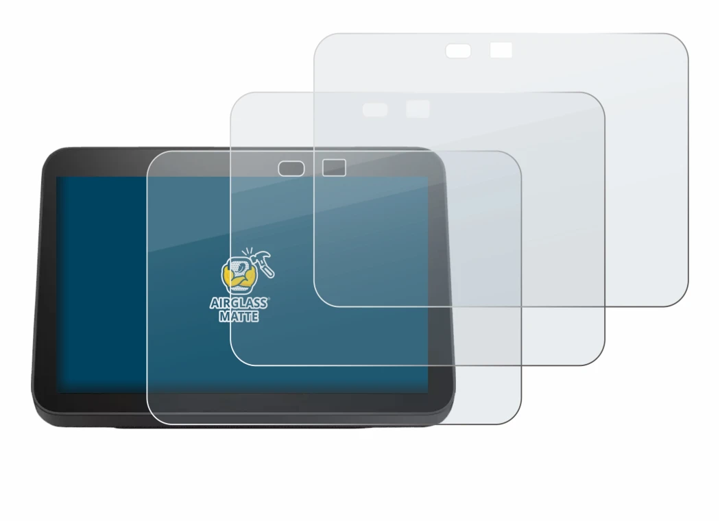 Imagen del dispositivo Amazon Echo Show 8 2023 (3a Gen.) con una amplia variedad de protectores de pantalla.