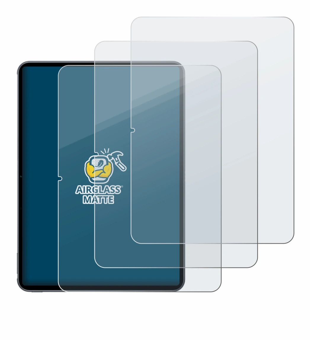 Imagen del dispositivo OnePlus Pad 2 (retrato) con una amplia variedad de protectores de pantalla.