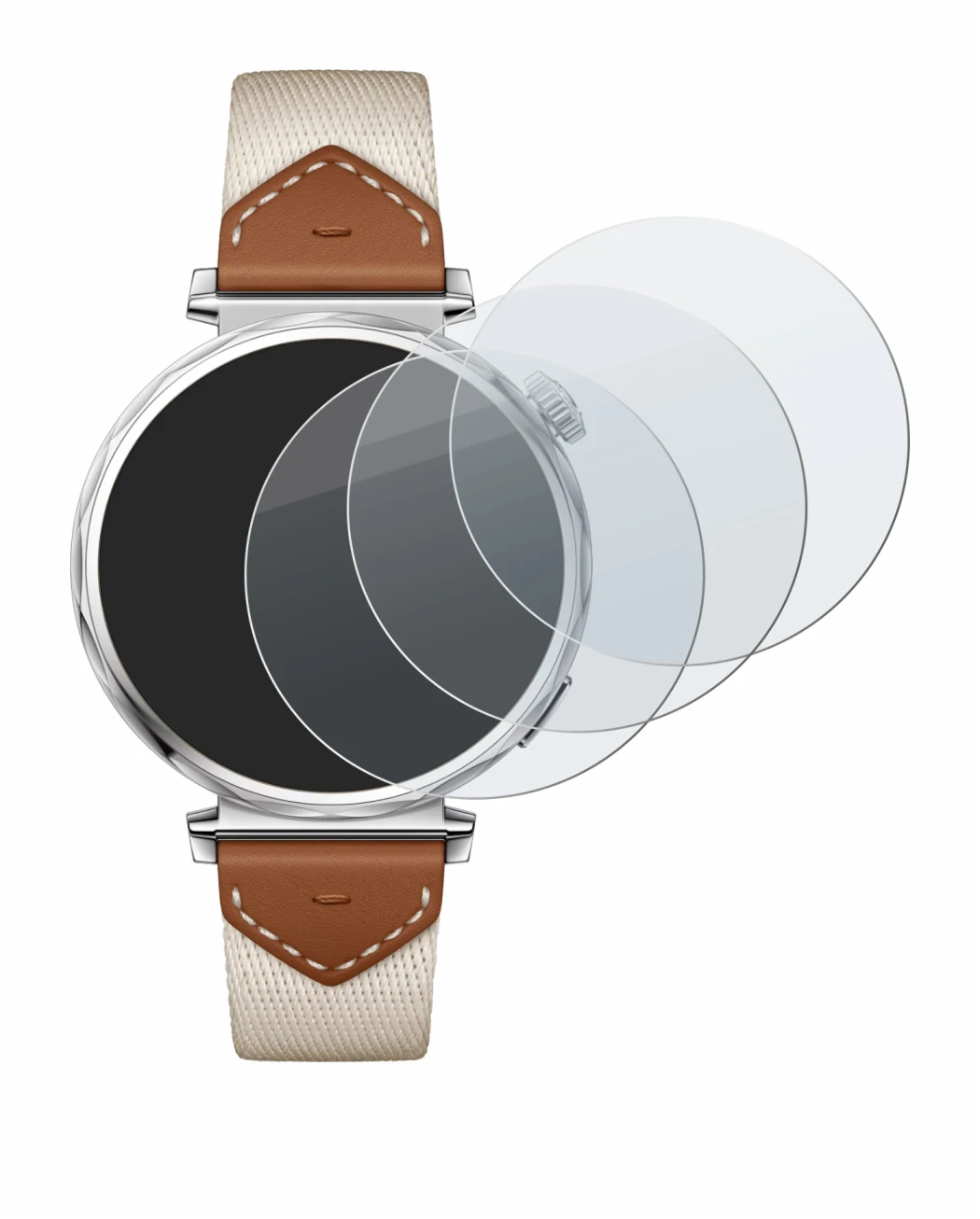 Imagen del dispositivo Huawei Watch GT 5 (41 mm) con una amplia variedad de protectores de pantalla.