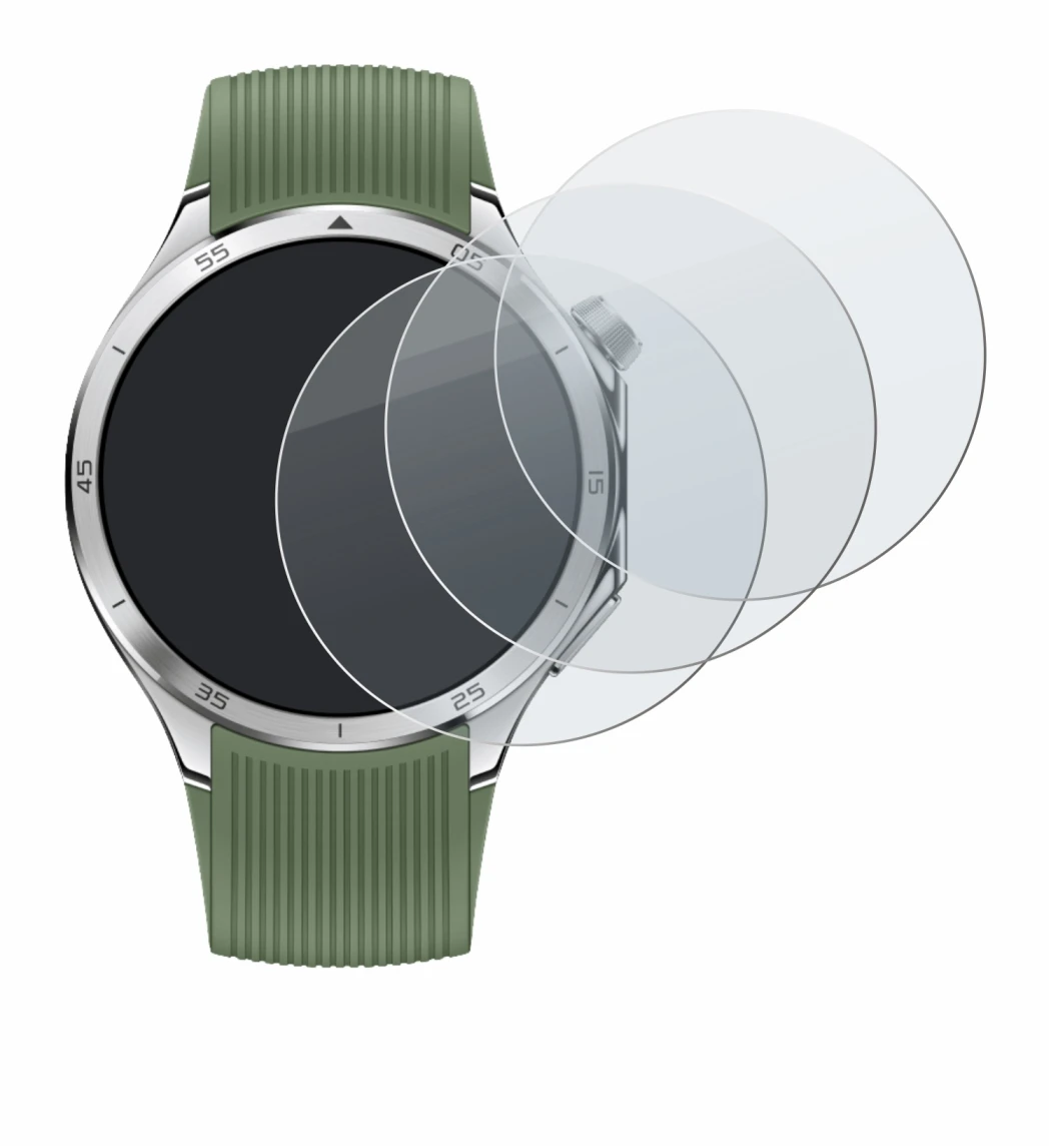 Imagen del dispositivo OnePlus Watch 3 con una amplia variedad de protectores de pantalla.