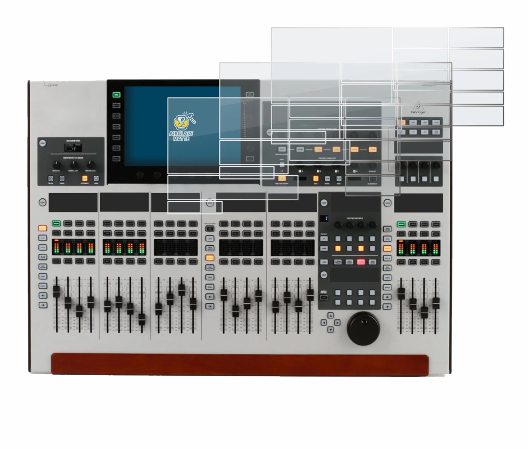 Imagen del dispositivo Behringer Wing (Set compuesto por 11 láminas) con una amplia variedad de protectores de pantalla.