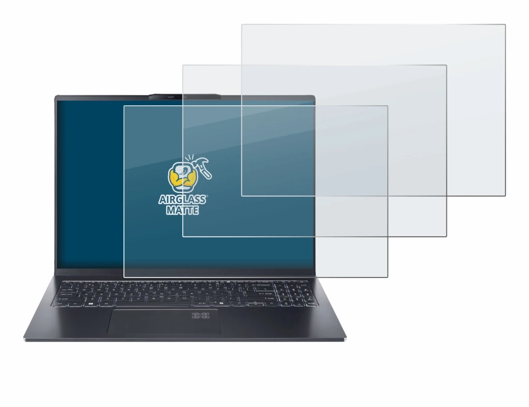 Imagen del dispositivo Acer Swift Go 16 AI con una amplia variedad de protectores de pantalla.