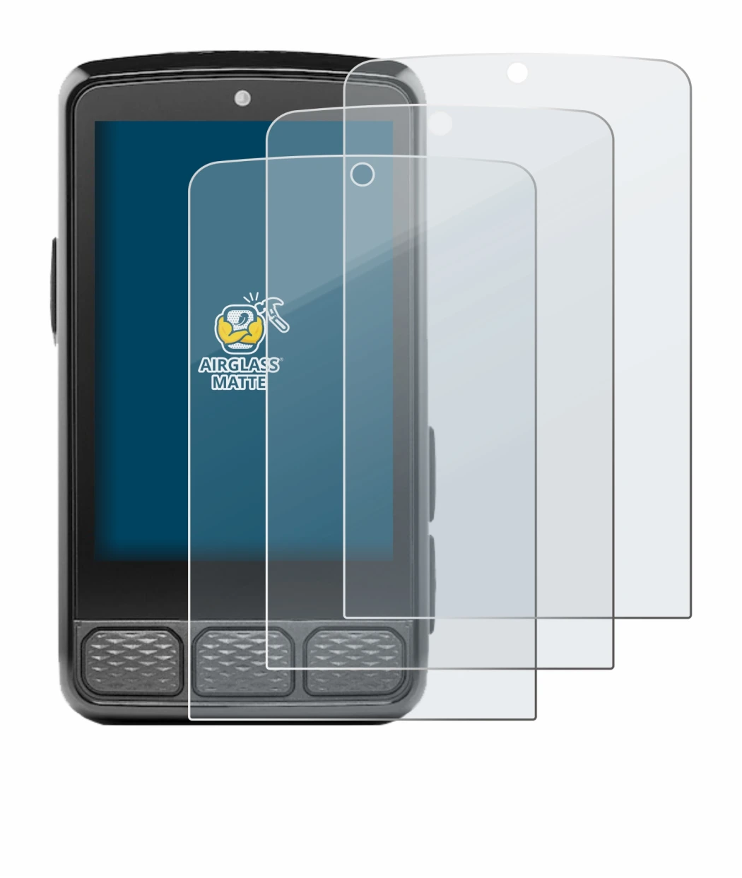 Imagen del dispositivo Wahoo Elemnt Roam 3 con una amplia variedad de protectores de pantalla.