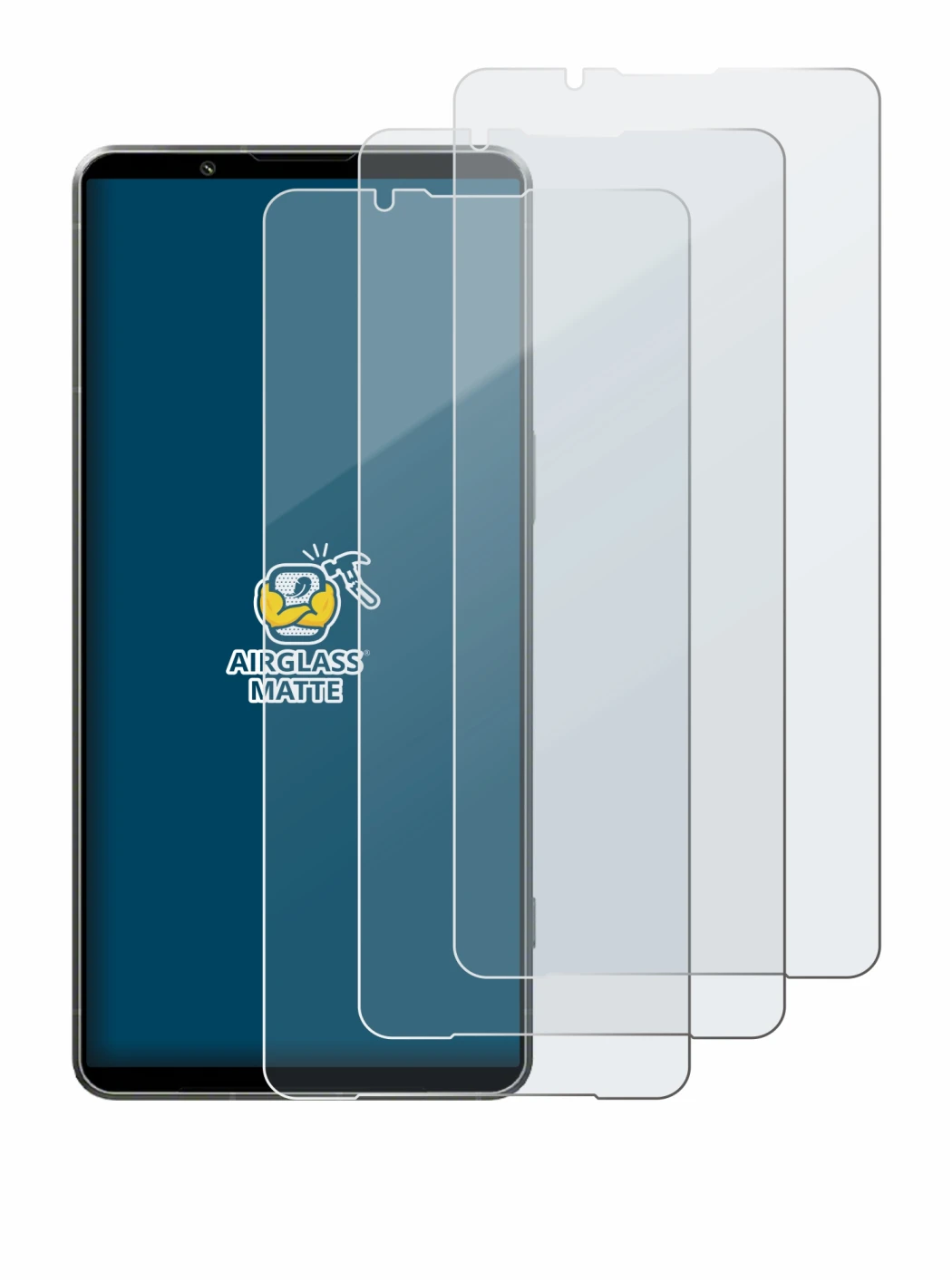 Imagen del dispositivo Sony Xperia 1 VII con una amplia variedad de protectores de pantalla.