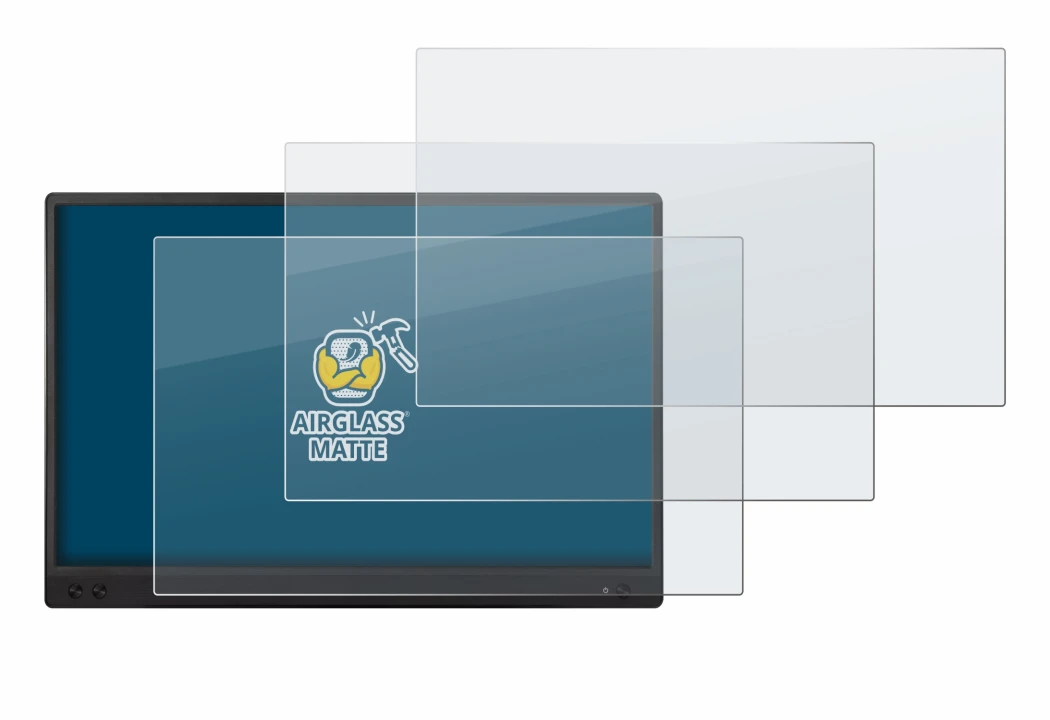 Imagen del dispositivo ASUS ZenScreen MB166C con una amplia variedad de protectores de pantalla.