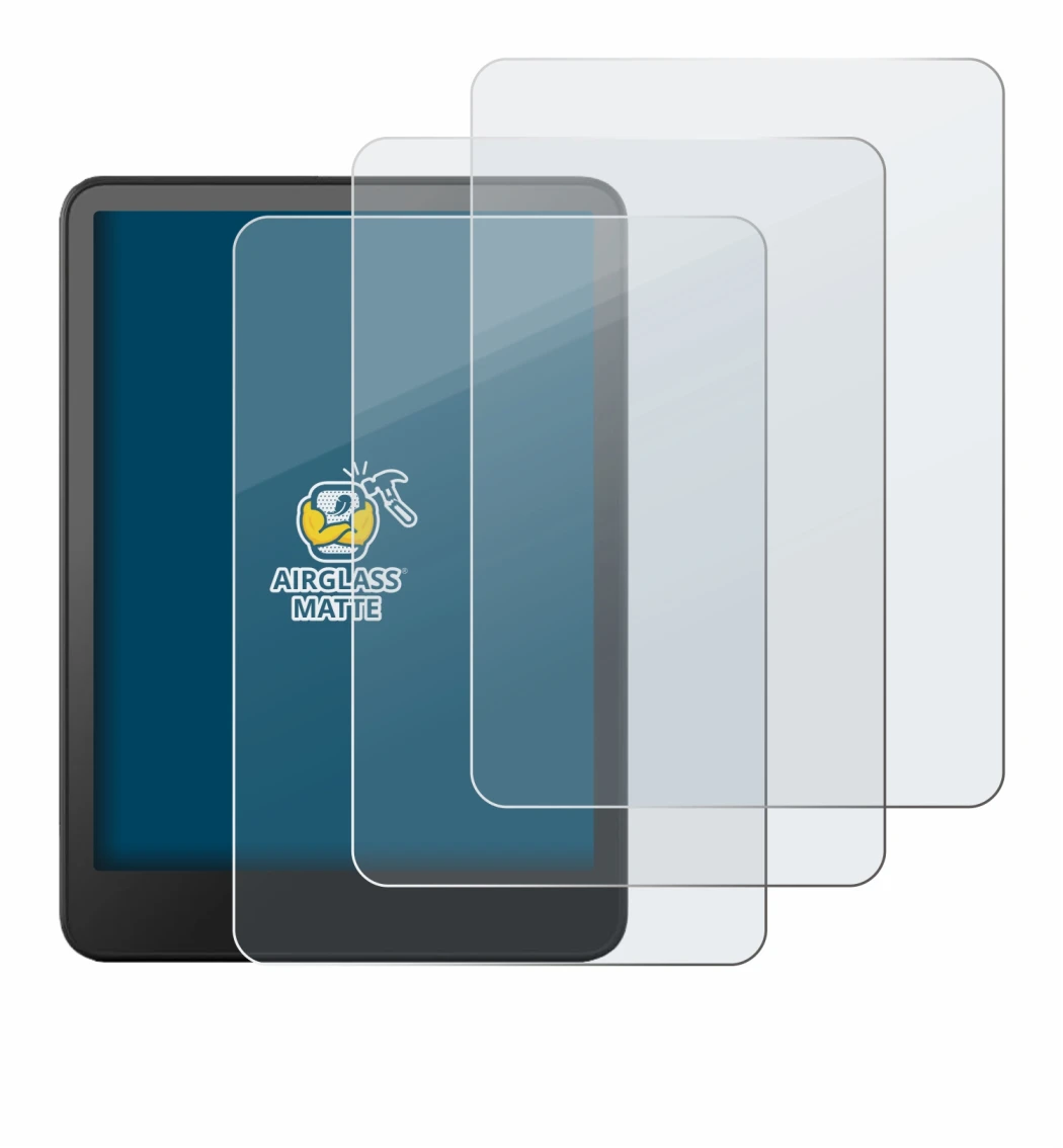 Imagen del dispositivo Amazon Kindle Colorsoft con una amplia variedad de protectores de pantalla.