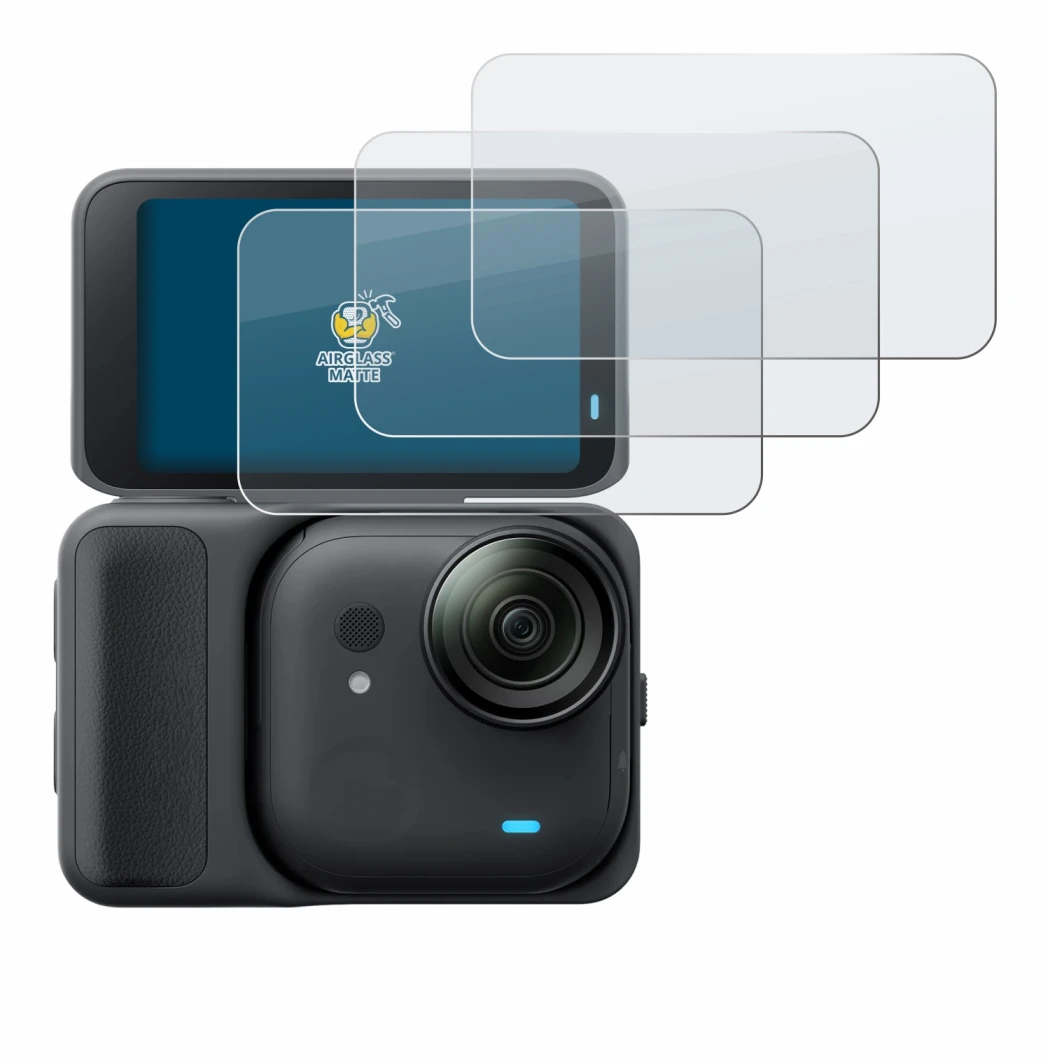 Imagen del dispositivo Insta360 Go Ultra con una amplia variedad de protectores de pantalla.