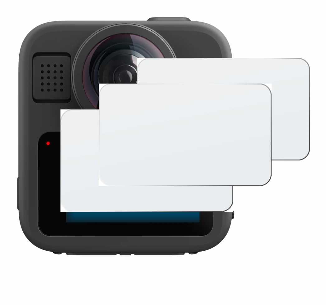 Imagen del dispositivo GoPro Max 2 con una amplia variedad de protectores de pantalla.