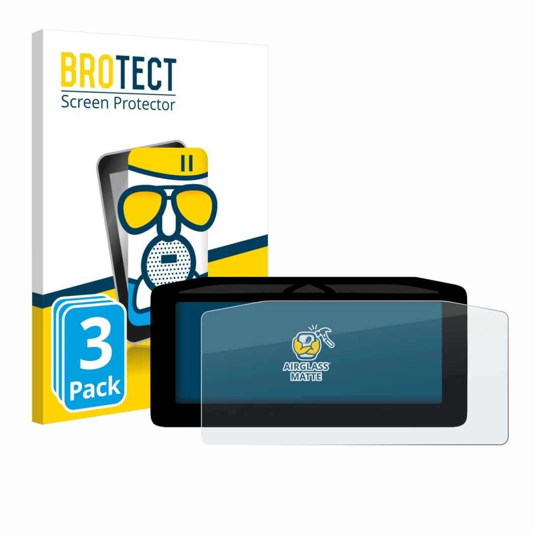 Parte frontal de un envase de producto con el logotipo de la marca BROTECT. Al lado se muestra el dispositivo Ducati XDiavel V