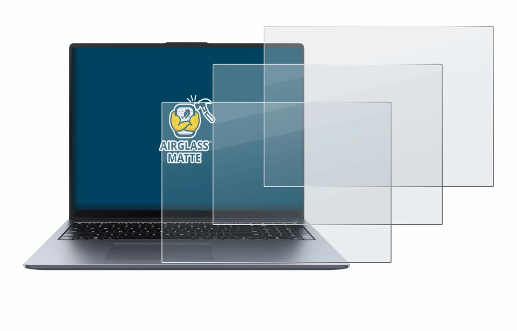 Imagen del dispositivo Huawei MateBook D 16 2024 con una amplia variedad de protectores de pantalla.