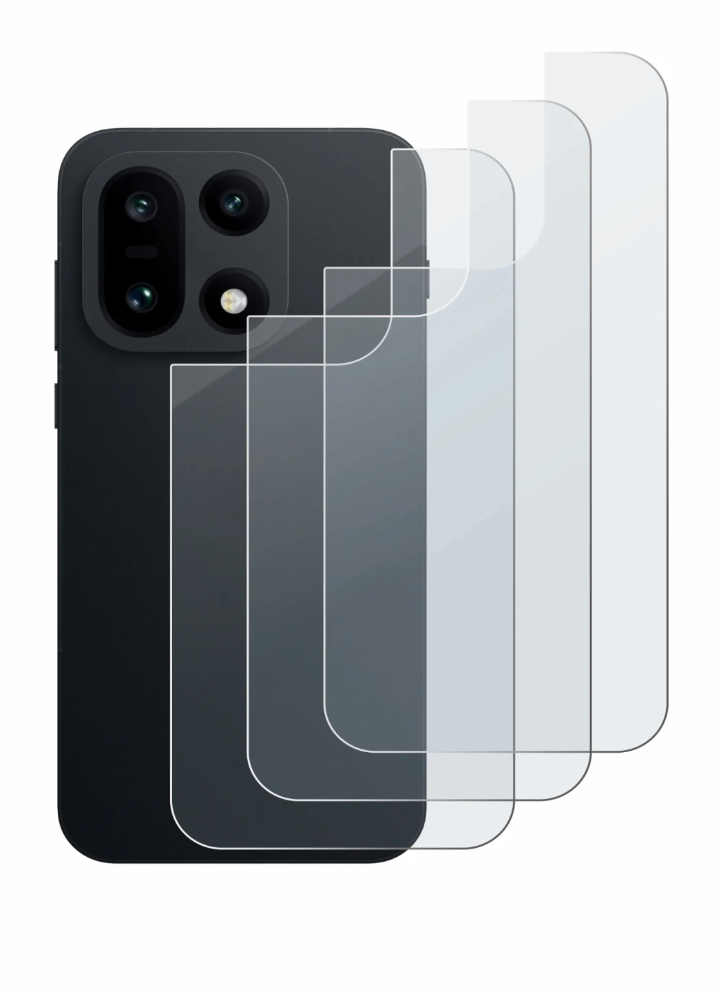 Imagen del dispositivo OnePlus 15 (Trasero) con una amplia variedad de protectores de pantalla.