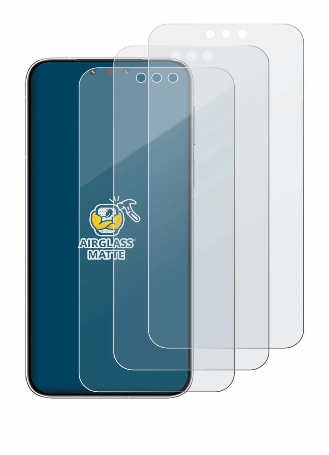 Imagen del dispositivo Huawei Mate 80 Pro con una amplia variedad de protectores de pantalla.
