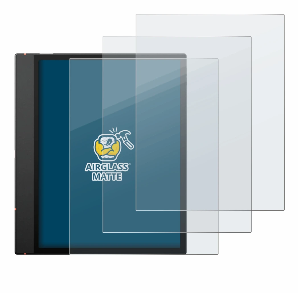 Imagen del dispositivo Boox Note Air 5 C con una amplia variedad de protectores de pantalla.