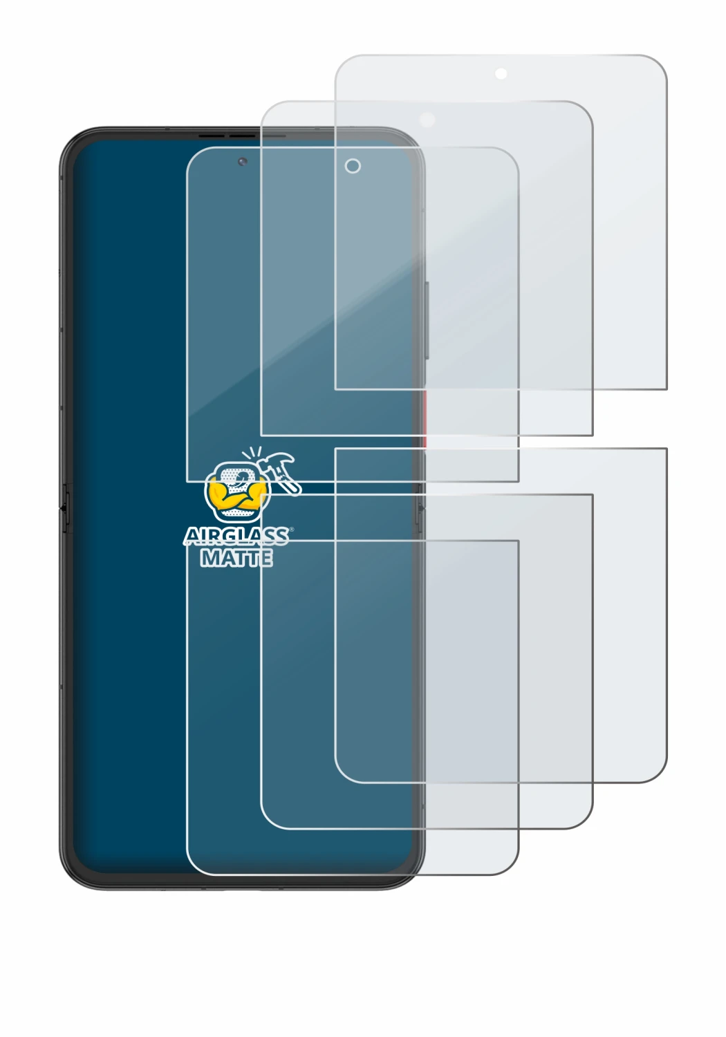 Imagen del dispositivo Nubia Flip 2 con una amplia variedad de protectores de pantalla.