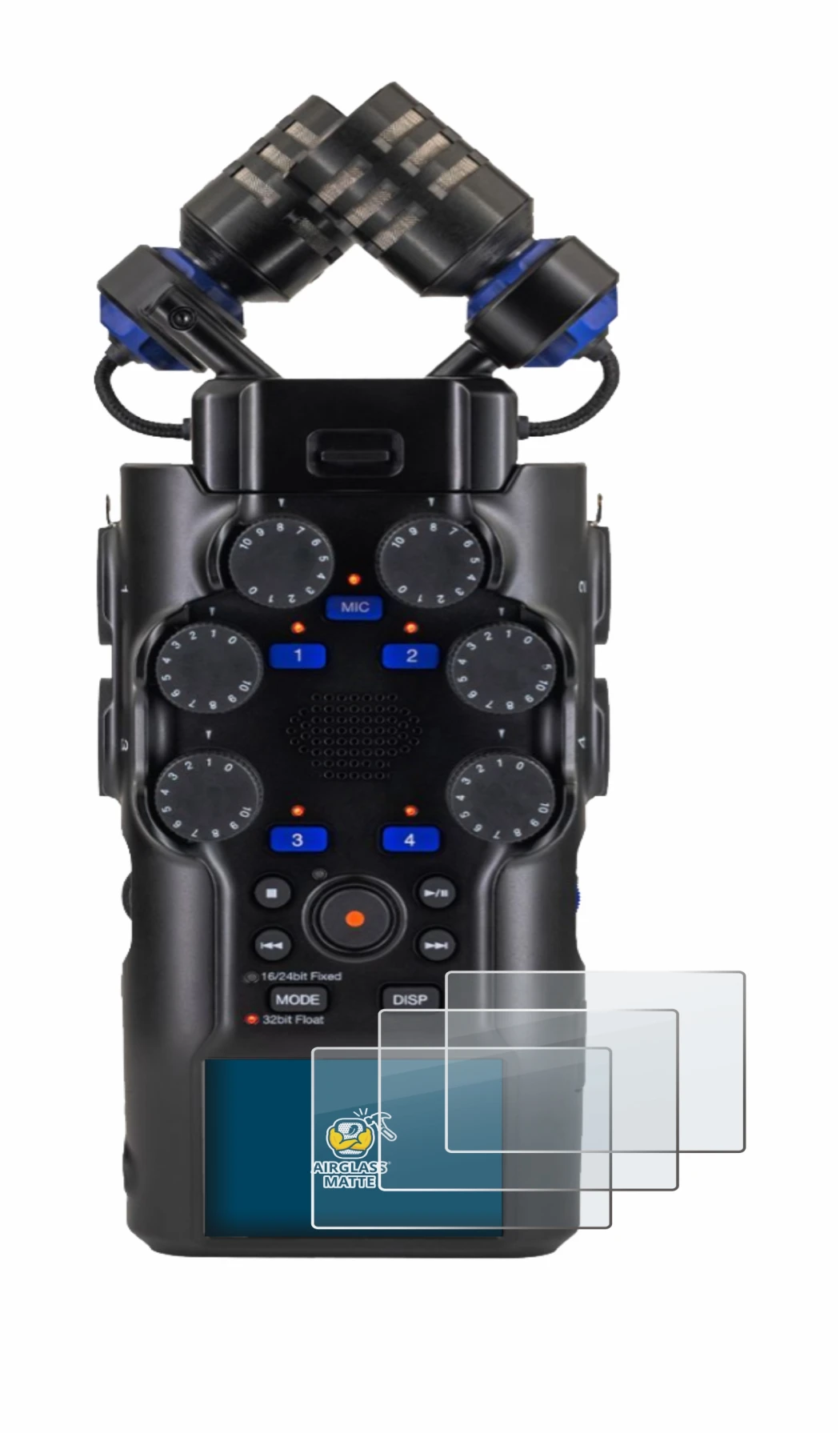 Imagen del dispositivo Zoom H6 studio con una amplia variedad de protectores de pantalla.