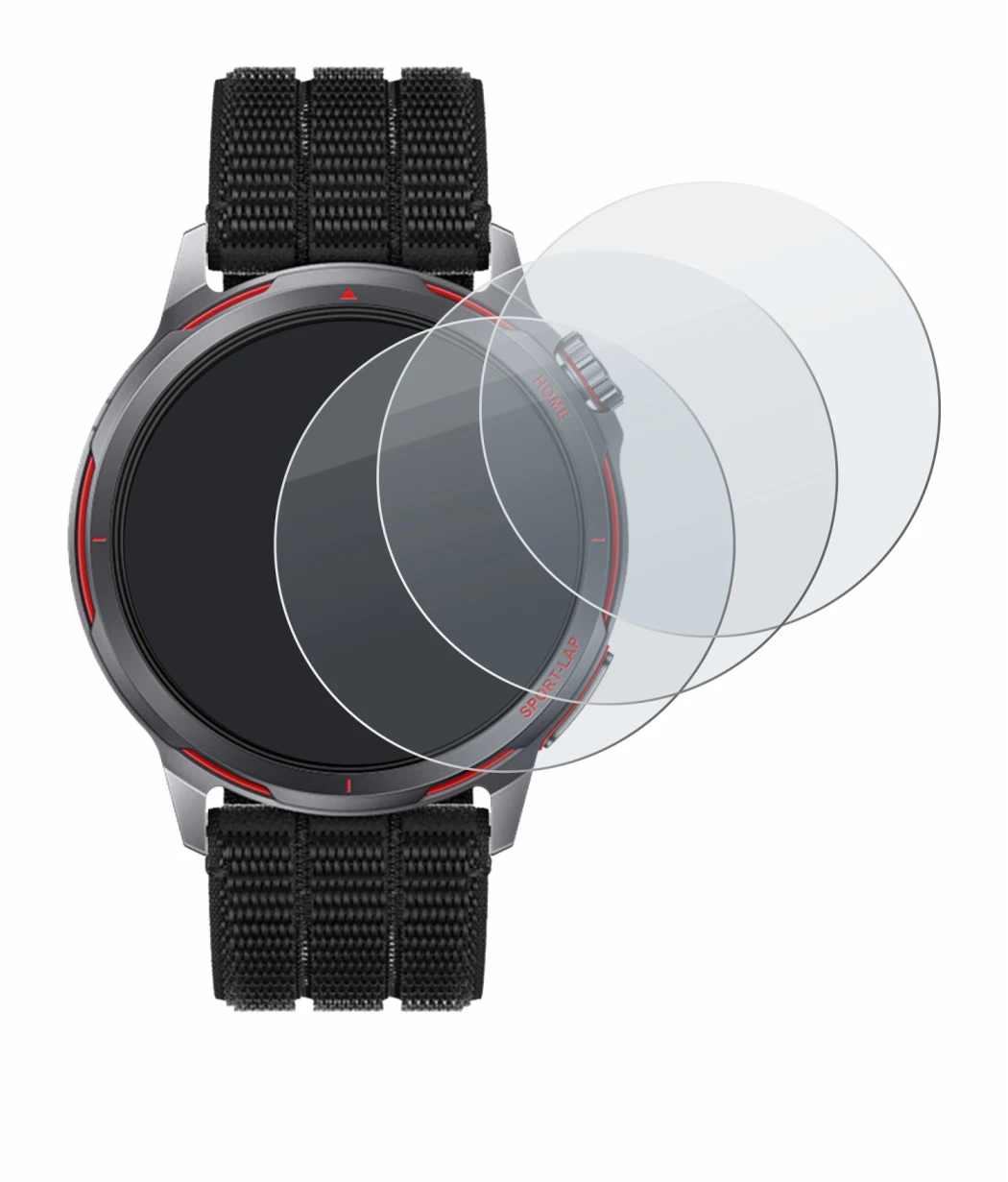 Imagen del dispositivo Huawei Watch GT Runner 2 con una amplia variedad de protectores de pantalla.