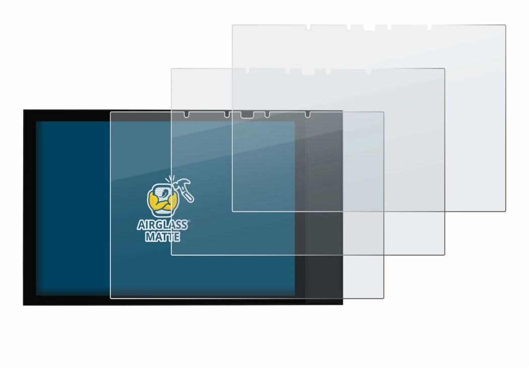 Imagen del dispositivo Shelly Wall Display XL con una amplia variedad de protectores de pantalla.