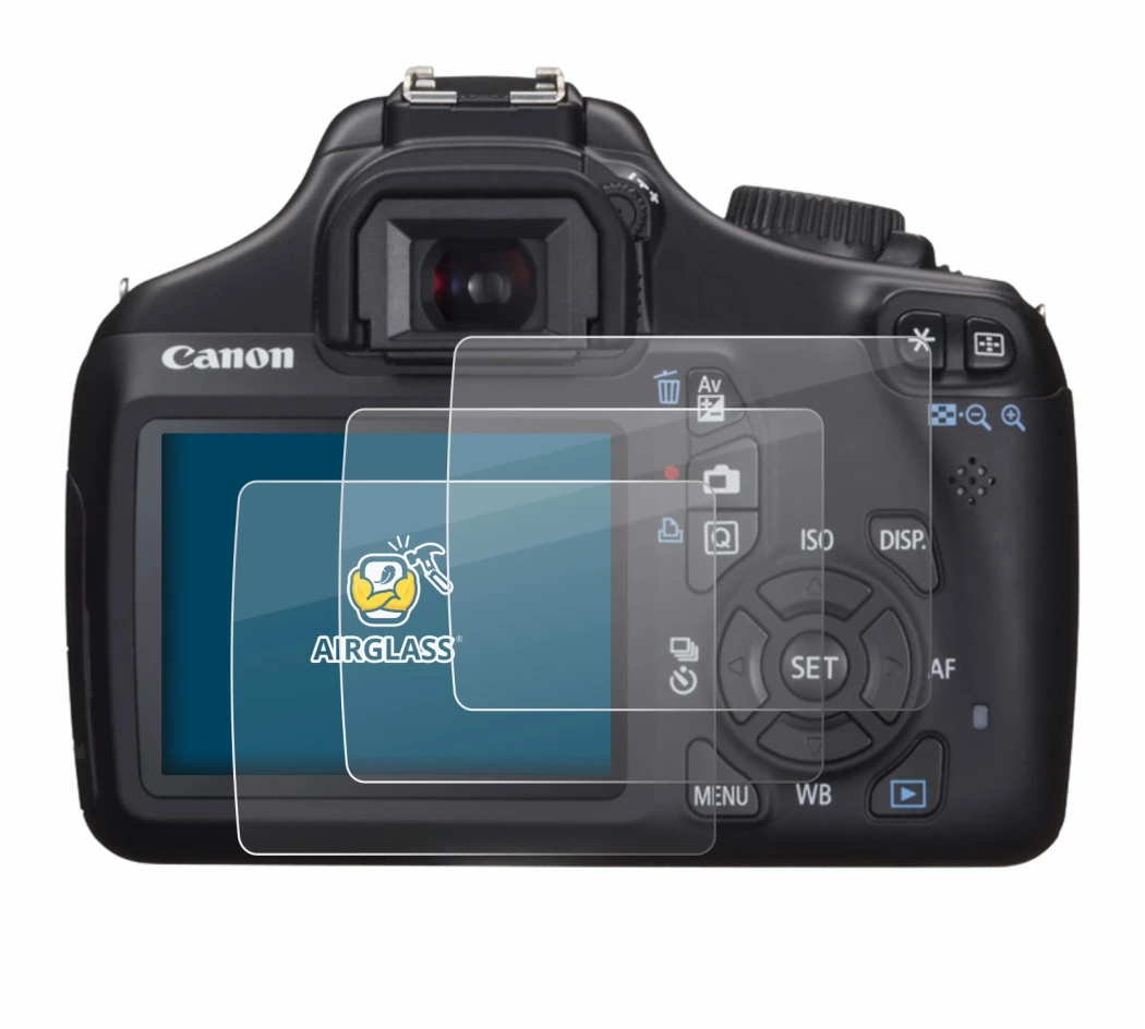Imagen del dispositivo Canon EOS 1100D con una amplia variedad de protectores de pantalla.