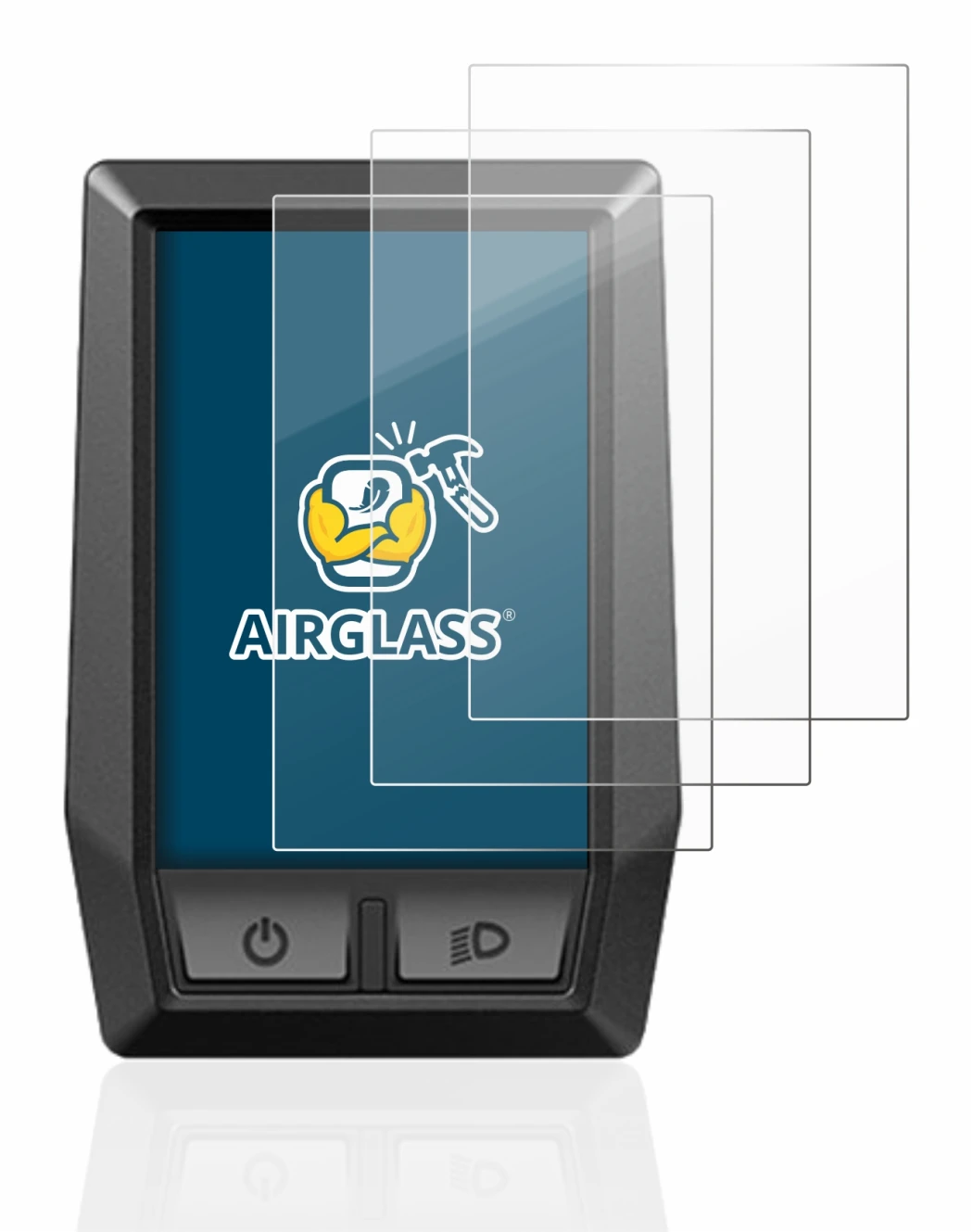 Imagen del dispositivo Bosch Kiox con una amplia variedad de protectores de pantalla.