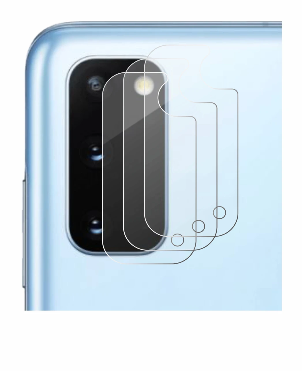 Imagen del dispositivo Samsung Galaxy S20 (SÓLO Cámara) con una amplia variedad de protectores de pantalla.