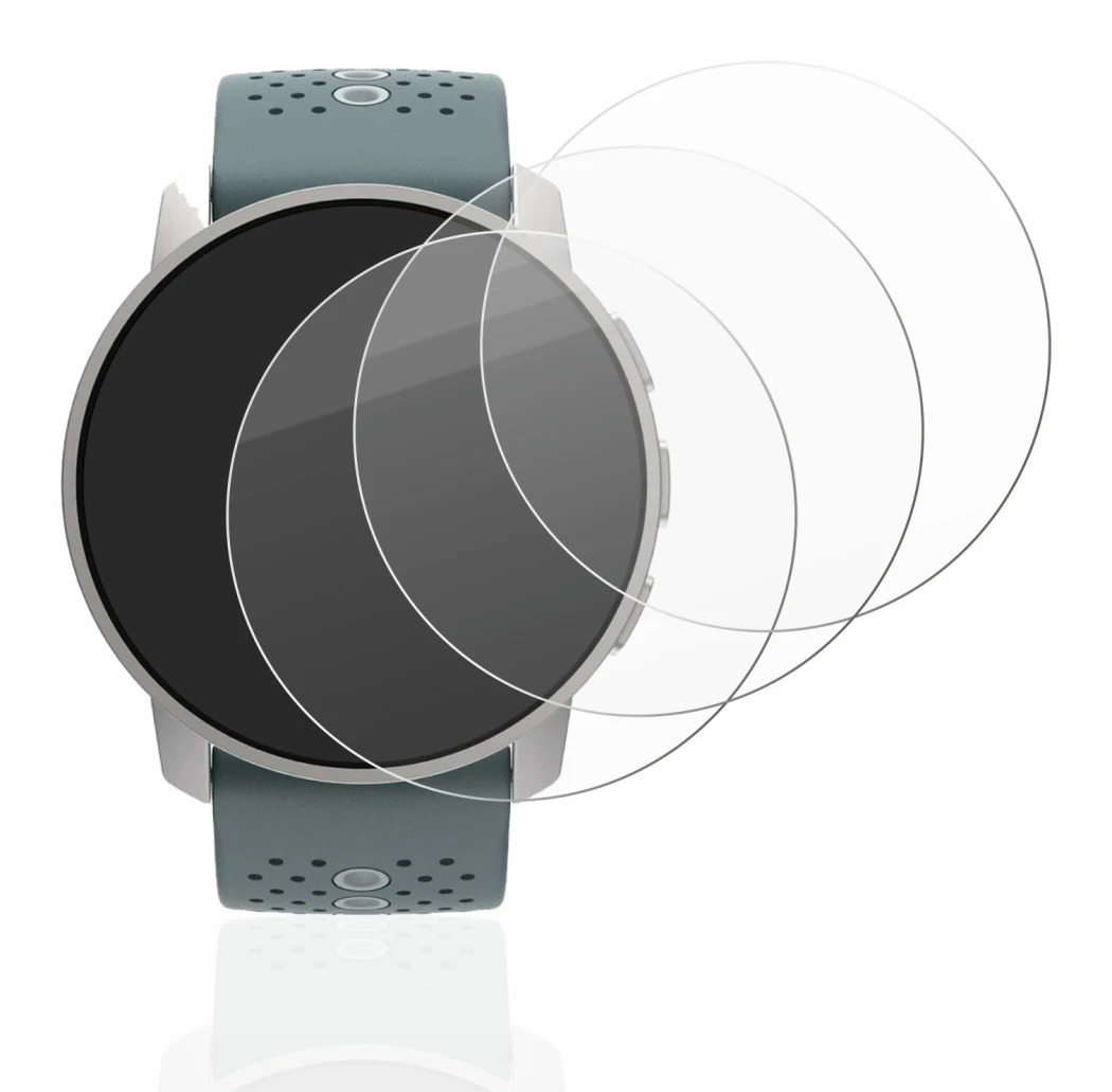 Imagen del dispositivo Suunto 9 Peak con una amplia variedad de protectores de pantalla.