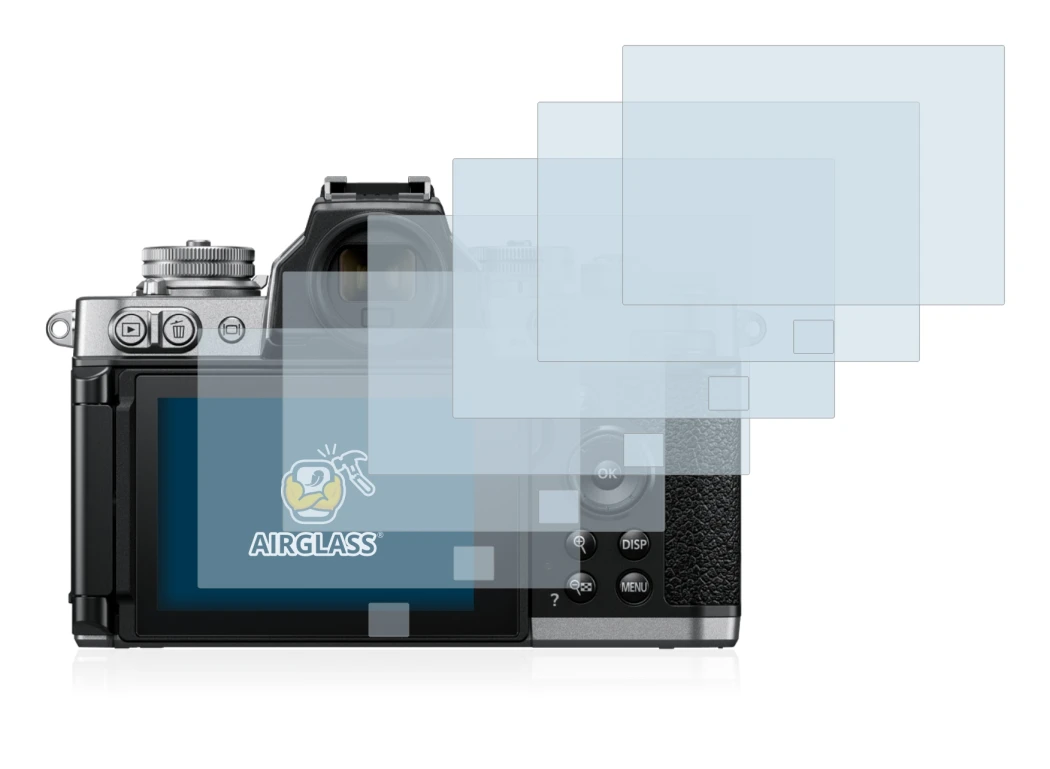 Imagen del dispositivo Nikon Z fc con una amplia variedad de protectores de pantalla.